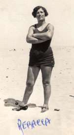 Rebecca on the beach